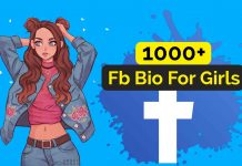 Facebook bio for girls